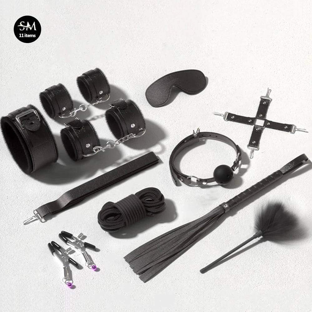 Brinquedos sexuais para mulheres bdsm casais sexuais kit adulto brinquedos sexy sexyshop acessórios eróticos algemas para sessão anal plug sexo jogo