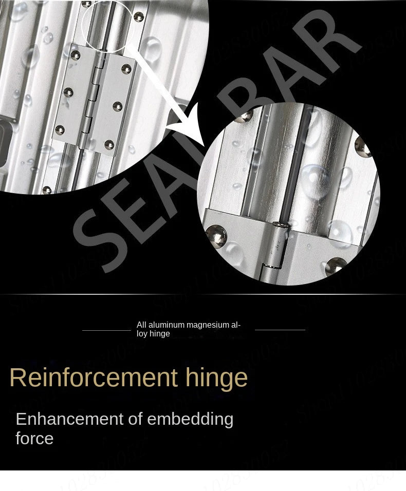 Personalização de alta qualidade 100% alumínio-magnésio viagem embarque rolando bagagem perfeita para spinner marca mala de viagem