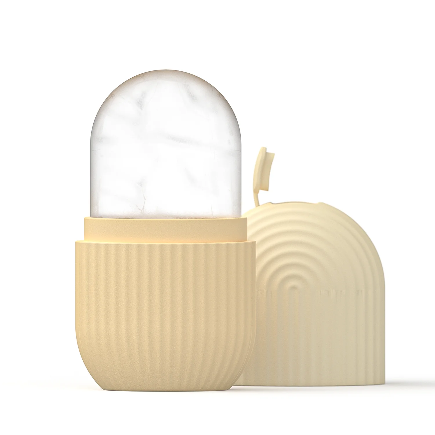 Conjunto de Rolos Faciais de Gelo, Ferramenta de Massagem Gua Sha para Contorno e Lifting Facial