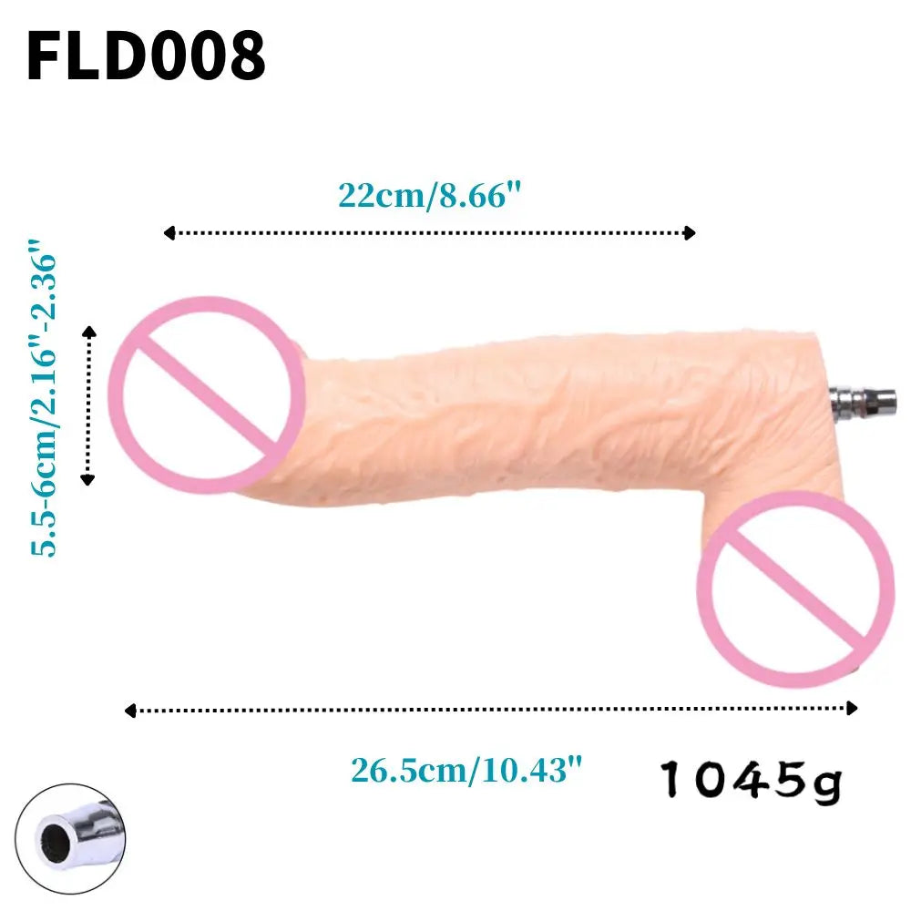 ROUGH BEAST Acessórios para Máquinas Sexuais: Dildos Grandes Pretos de Cor de Pele para Máquinas Vac-u-lock, compatíveis com máquinas de lojas.