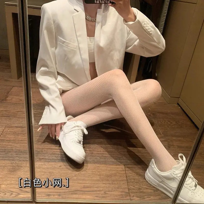 Mulheres sexy fishnet peixe net meia-calça malha náilon feminino collants lingerie pele coxa alta meia meias venda quente meninas leggings