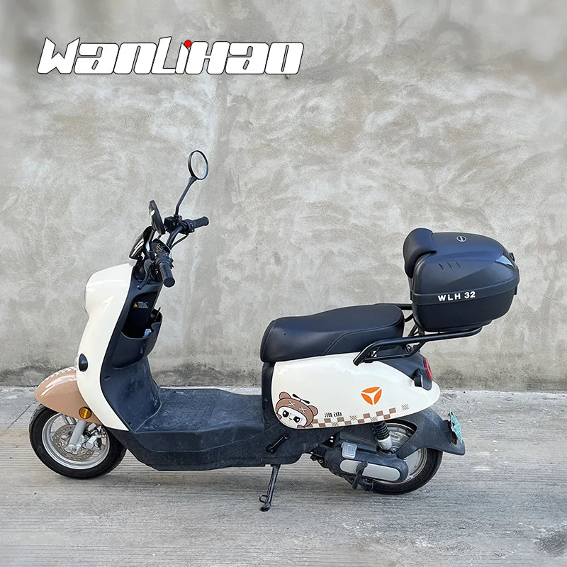 32l almofada da motocicleta tour caixa de cauda wlh e32 caixa de bagagem da motocicleta caso superior multifuncional scooter bagagem tempeфры Для humaтоцикла