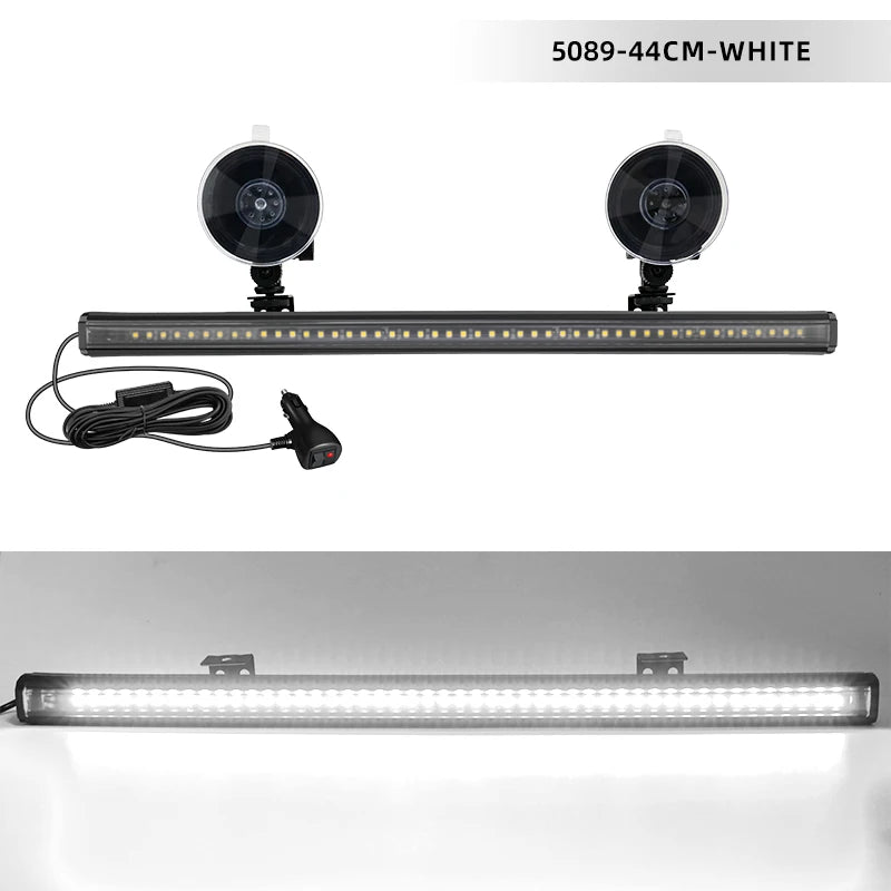 48 LED Car Strobe Lights Windshield LED Police Lights Truck Flash Warning Light 12V 24V Front Rear Emergency Lamps for Car