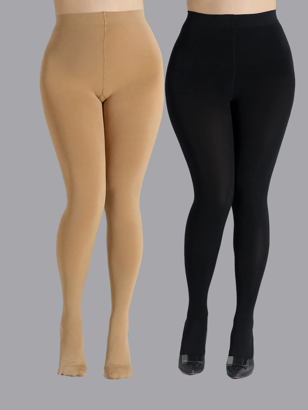 Um design elegante para mulheres primavera outono térmica meia-calça de tom de pele de grandes dimensões LeggingsSocks