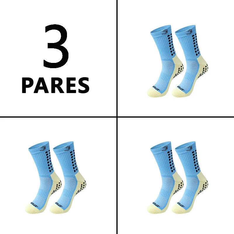 Meias de futebol masculinas, Meia poliamida corrida, Meia antiderrapante futebol, Meias de corrida de tubo médio