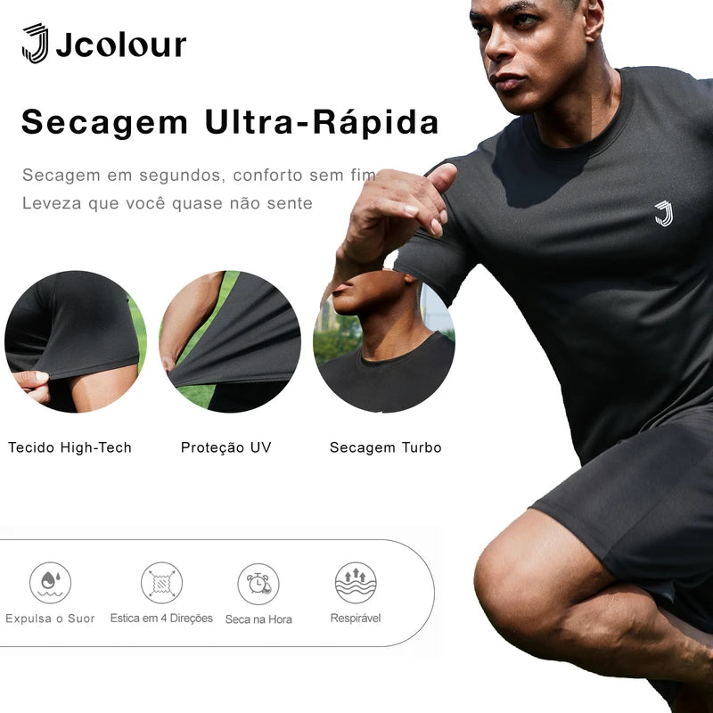 Camiseta esportiva masculina，Camisa de corrida de secagem rápida，Camisa de futebol respirável，Roupas de esportes，Camiseta