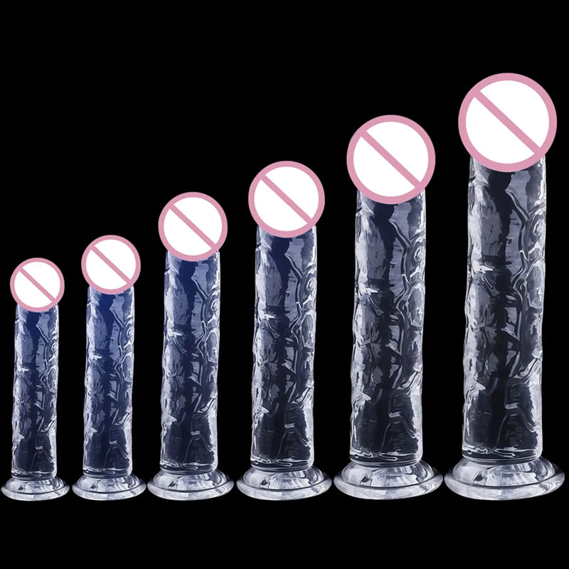 Brinquedos Eróticos Transparentes de Simulação para Mulheres e Gays: Dildos, Massageadores, Dilatadores Anais e Acessórios Exóticos