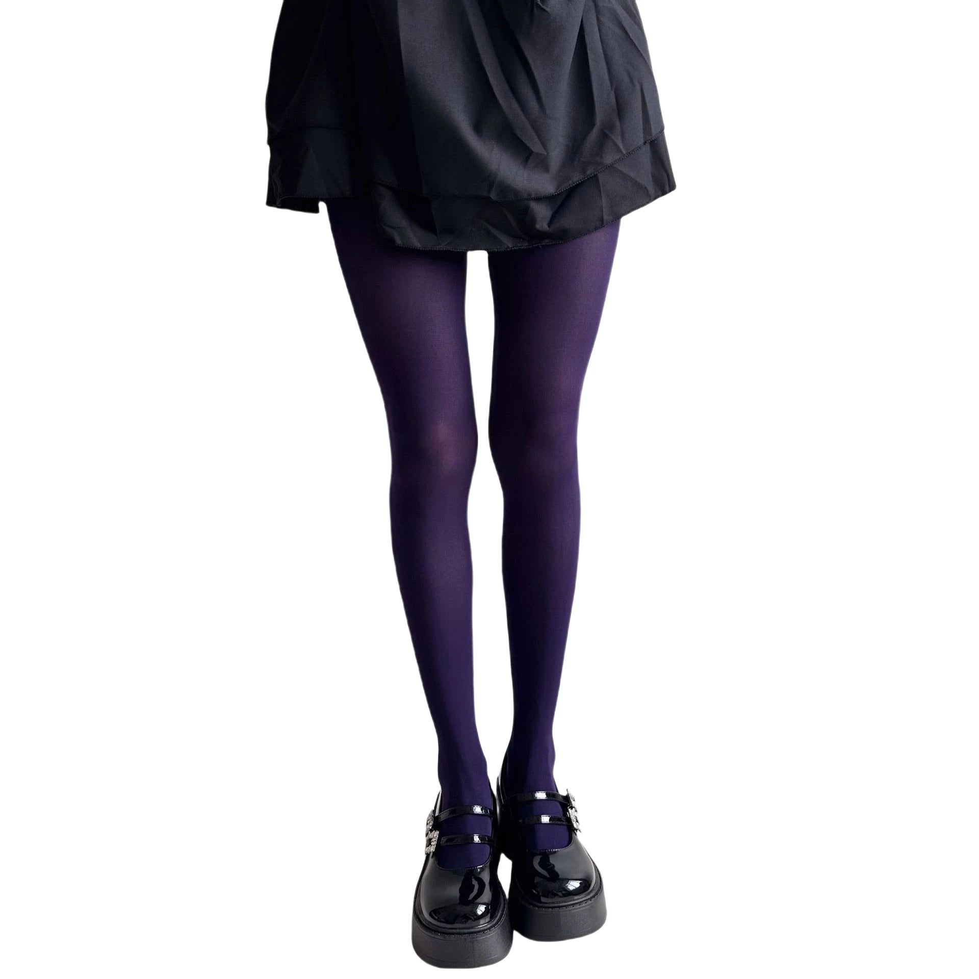 Nova Coleção Primavera 2025: Meias-Calças Femininas de Veludo Opaco 80D, Coloridas e Elásticas, Cores Vibrantes (Dopamine Colors)