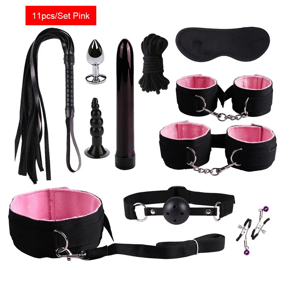 Brinquedos Sexuais para Mulheres, Kit BDSM para Casais, Acessórios Eróticos, Algemas para Sessões, Plug Anal, Jogos Sexuais, Brinquedos Sexy para Adultos, Loja Sexy
