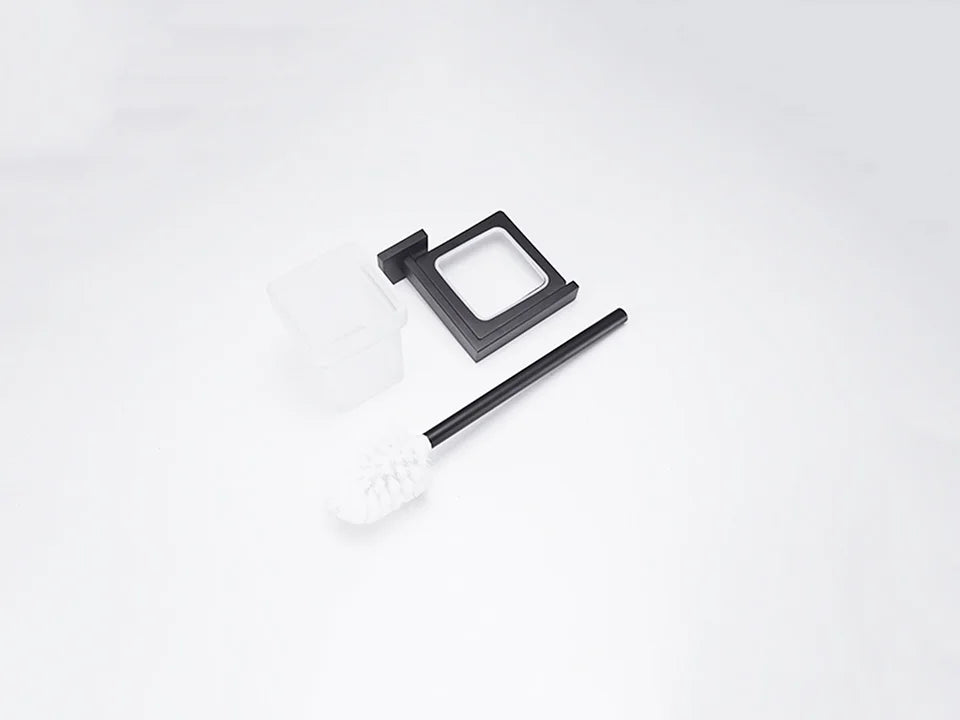 Preto fosco hardware do banheiro 304 aço inoxidável toalheiro suporte de papel higiênico suporte de sabão líquido barra de toalha acessórios de banheiro