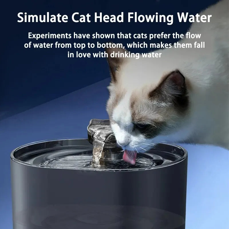 Fonte de água para gatos, recirculação automática, filtring, dispensador de água para cães, usb, bomba elétrica silenciosa, orelha de gato, animais de estimação, fonte potável