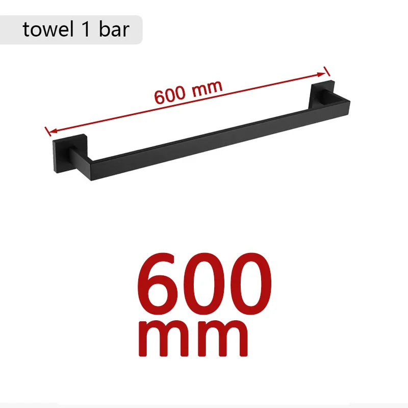 Preto fosco hardware do banheiro 304 aço inoxidável toalheiro suporte de papel higiênico suporte de sabão líquido barra de toalha acessórios de banheiro