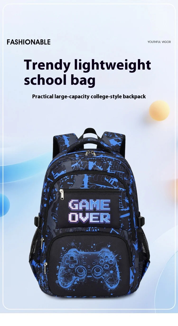 Mochila para menino com lancheira e estojo de lápis 3 peças bolsas escolares para meninos para estudantes do ensino fundamental meninos adolescentes