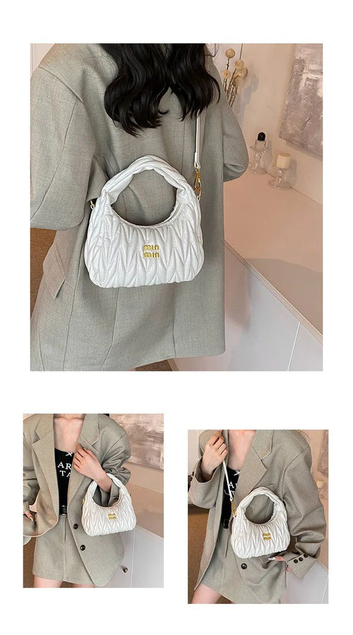Bolsa feminina transversal couro PU