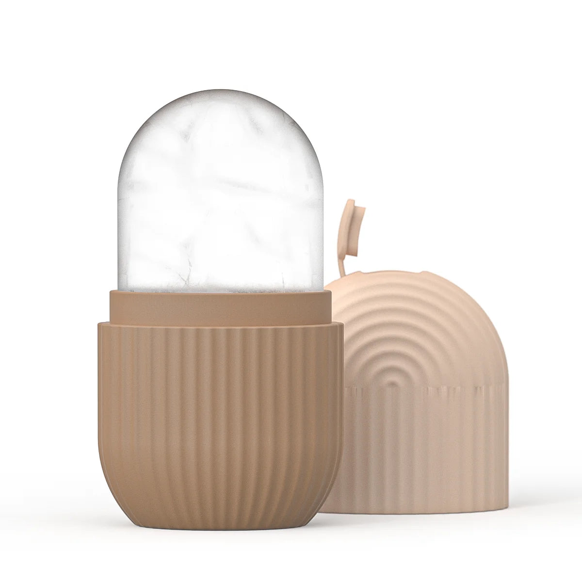 Conjunto de Rolos Faciais de Gelo, Ferramenta de Massagem Gua Sha para Contorno e Lifting Facial