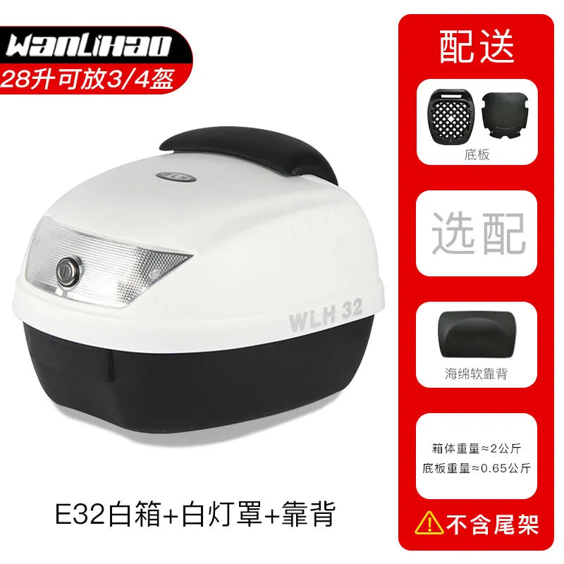 32l almofada da motocicleta tour caixa de cauda wlh e32 caixa de bagagem da motocicleta caso superior multifuncional scooter bagagem tempeфры Для humaтоцикла
