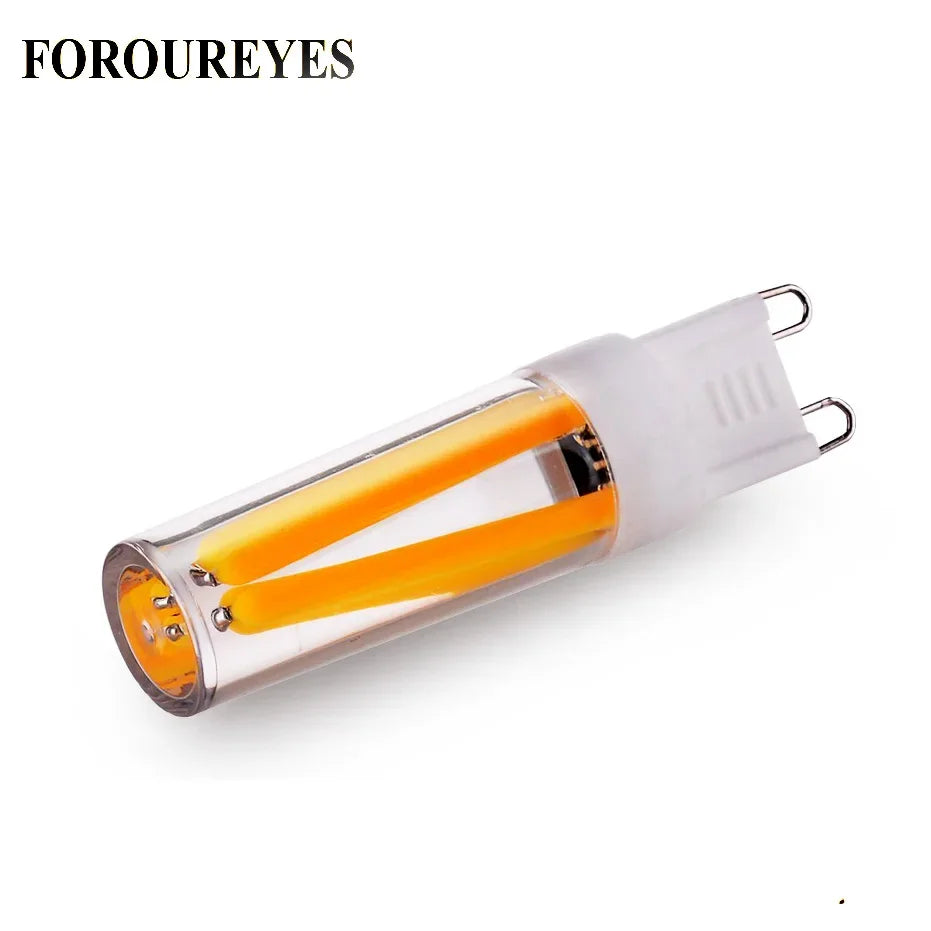 Lâmpada led g9 regulável, 110v, 220v, 2w, 4w, filamento cob, substituição de 30w 40w, luzes halógenas para iluminação de lustre doméstico