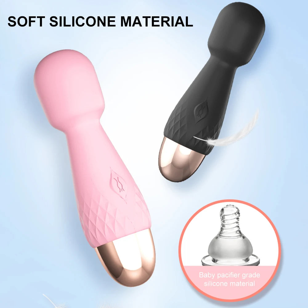 Mini vibrador av vibrador brinquedos sexuais para adultos mulheres vagina clitóris estimulador varinha mágica g ponto anal massageador masturbador feminino