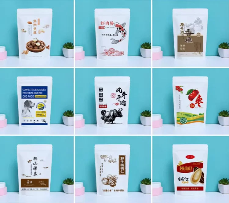 100PCS Sacos Adesivos Transparentes OPP de 20~55cm de Largura para Embalagem de Roupas, Calçados, Camisetas, Meias, Roupas Íntimas, Brinquedos, Livros e Presentes