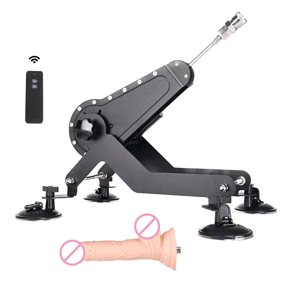 Máquina sexual silenciosa ROUGH BEAST para adultos, pistola de bombeamento, máquina de amor com controle remoto com vibrador para masturbação masculina e feminina