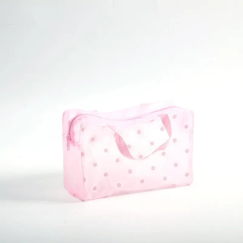 5 cores compõem saco organizador de higiene pessoal saco de armazenamento de banho feminino à prova dwaterproof água transparente floral pvc viagem saco cosmético