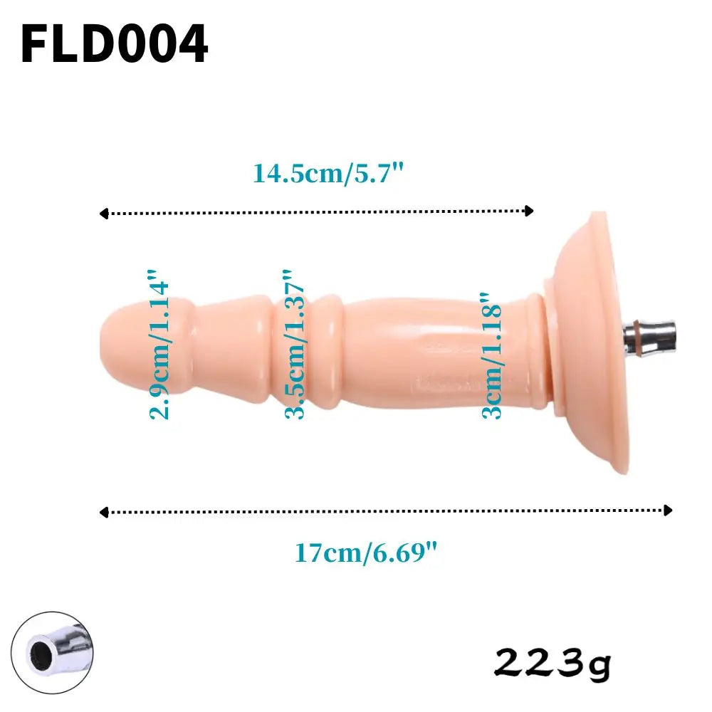 ROUGH BEAST Acessórios para Máquinas Sexuais: Dildos Grandes Pretos de Cor de Pele para Máquinas Vac-u-lock, compatíveis com máquinas de lojas.