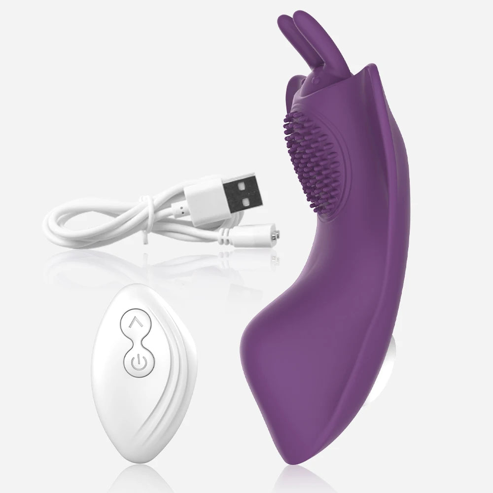Vibrador de clitóris borboleta para mulheres mini estimulador de clitóris calcinha controle remoto sem fio feminino vibro bens adultos brinquedos sexuais loja