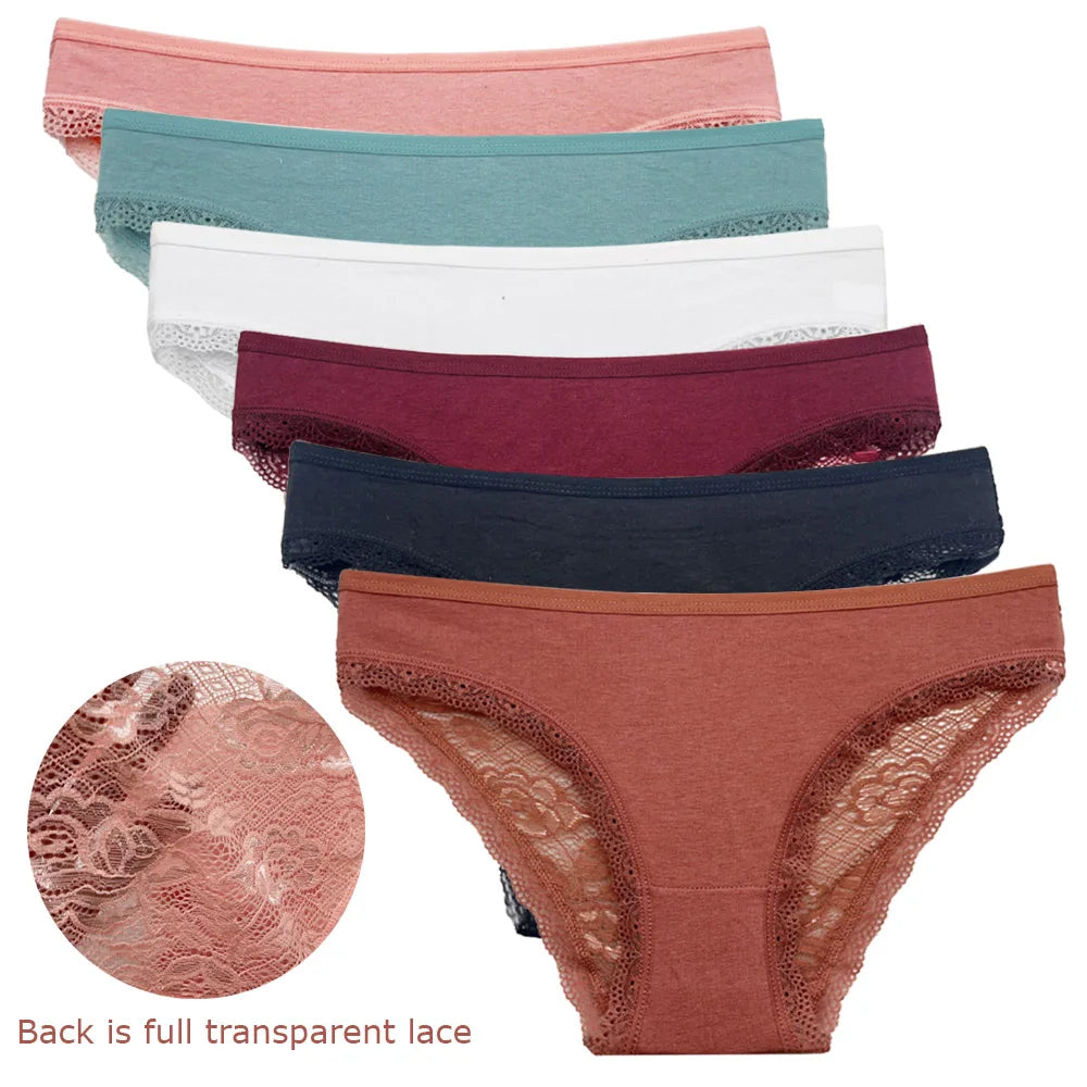 5 pçs/set nova chegada baixa ascensão senhoras sexy calcinha de renda calcinha para mulheres lingerie cuecas de algodão