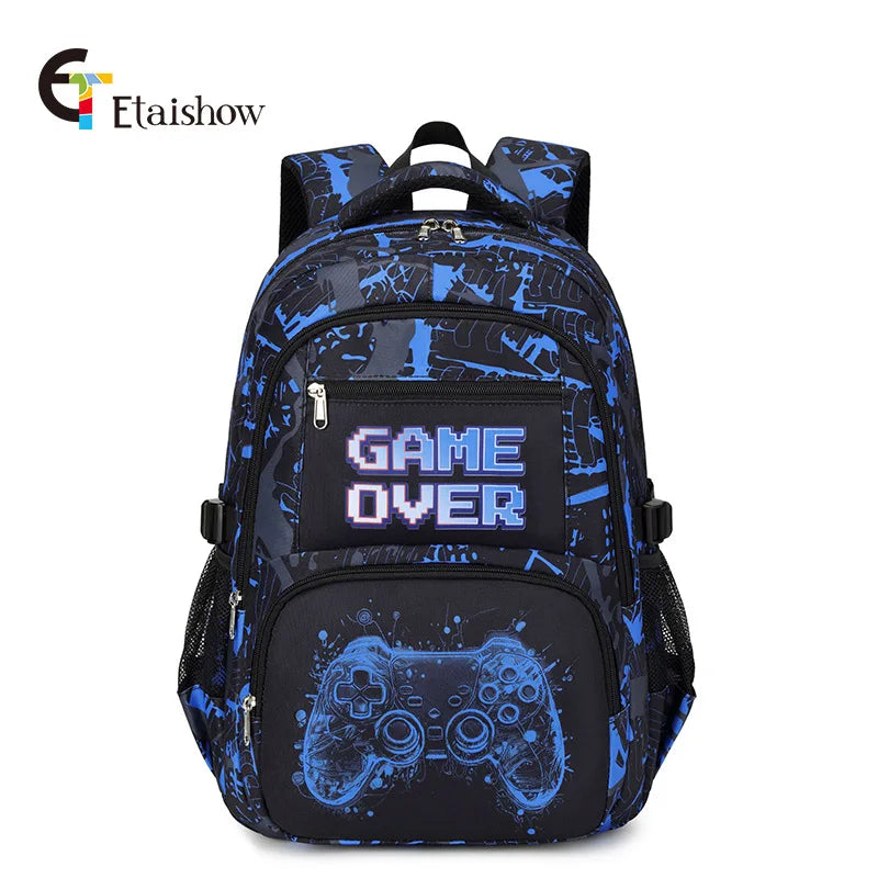 Mochila para menino com lancheira e estojo de lápis 3 peças bolsas escolares para meninos para estudantes do ensino fundamental meninos adolescentes