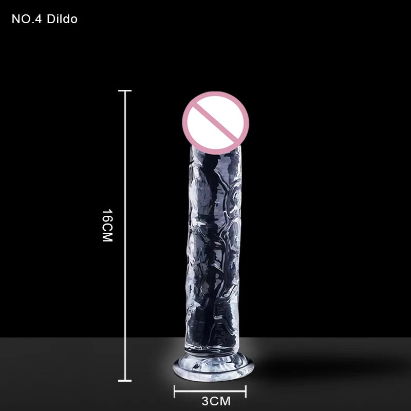 Brinquedos Eróticos Transparentes de Simulação para Mulheres e Gays: Dildos, Massageadores, Dilatadores Anais e Acessórios Exóticos