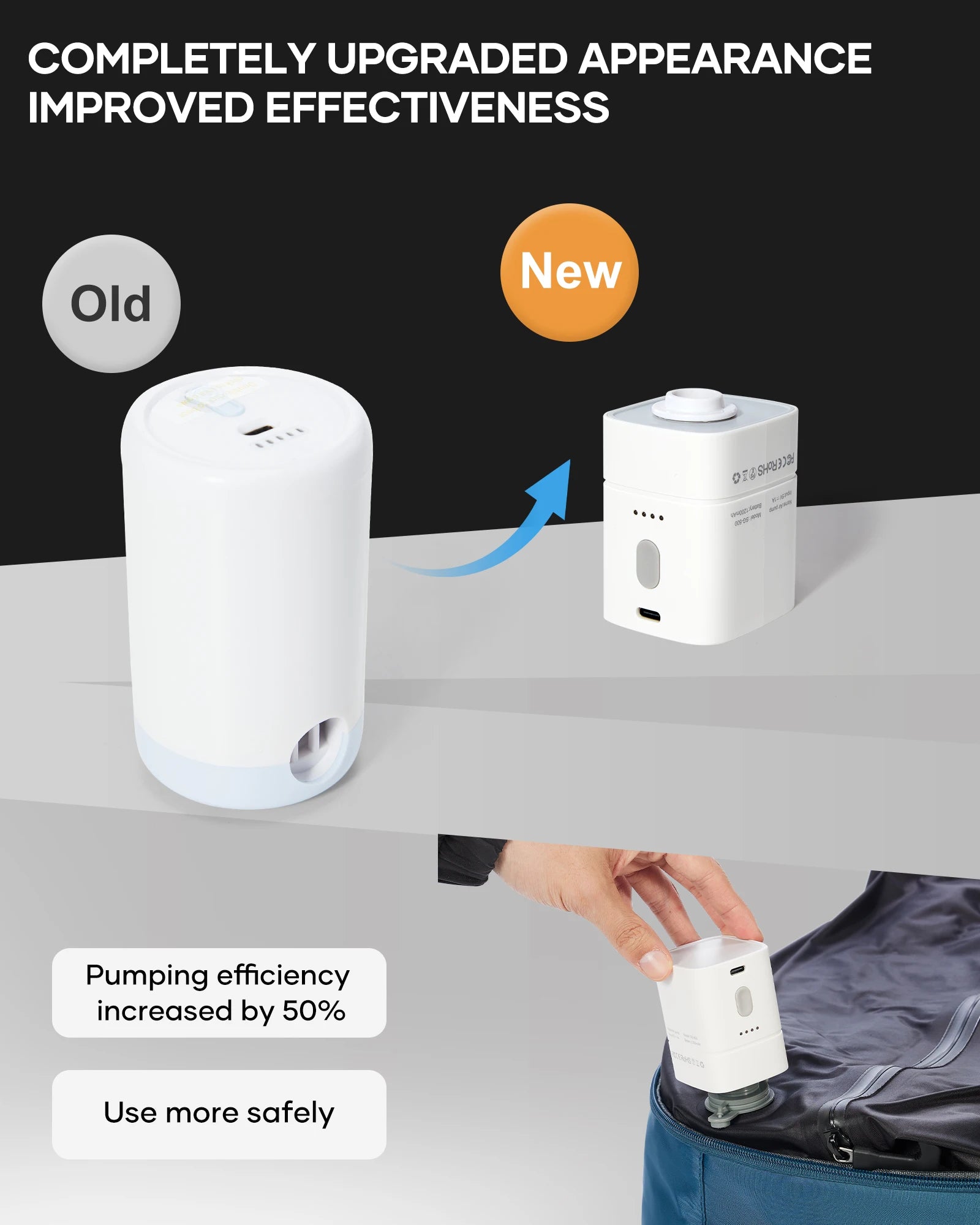 Mochila de viagem a vácuo para homens, mochila de grande capacidade para laptop de negócios, mochila expansível para homens e mulheres, bolsa escolar