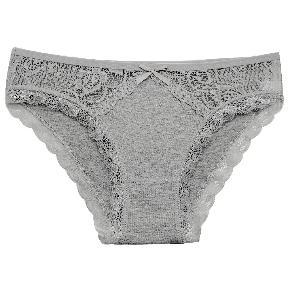 5 pçs/set nova chegada baixa ascensão senhoras sexy calcinha de renda calcinha para mulheres lingerie cuecas de algodão