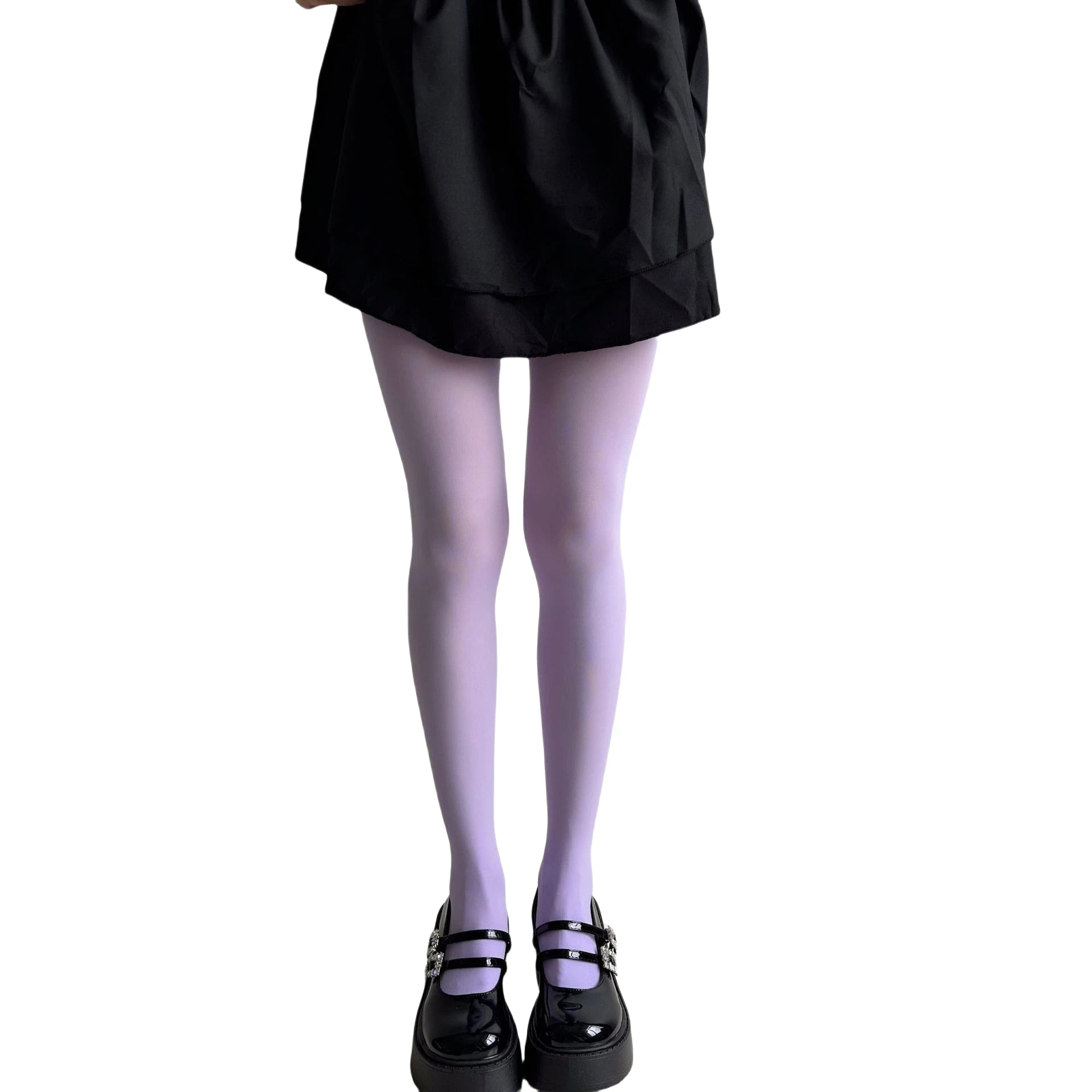 Nova Coleção Primavera 2025: Meias-Calças Femininas de Veludo Opaco 80D, Coloridas e Elásticas, Cores Vibrantes (Dopamine Colors)