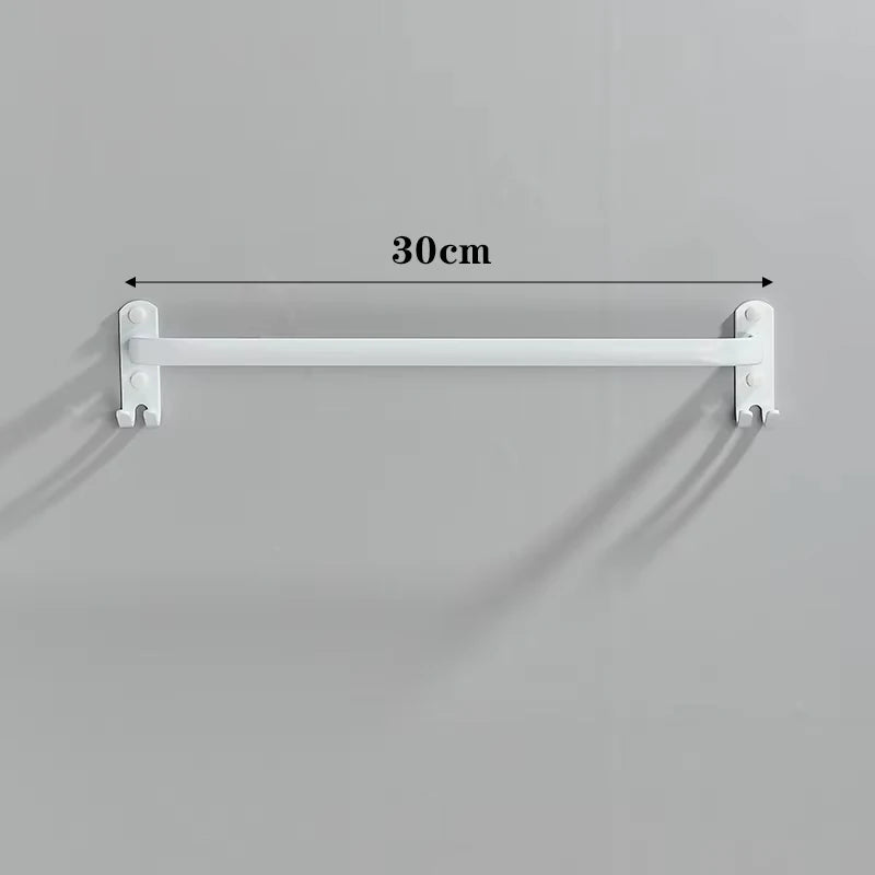 Cabide de toalha com gancho de suspensão montagem na parede toalheiro espaço alumínio moda barra toalha titular do banheiro