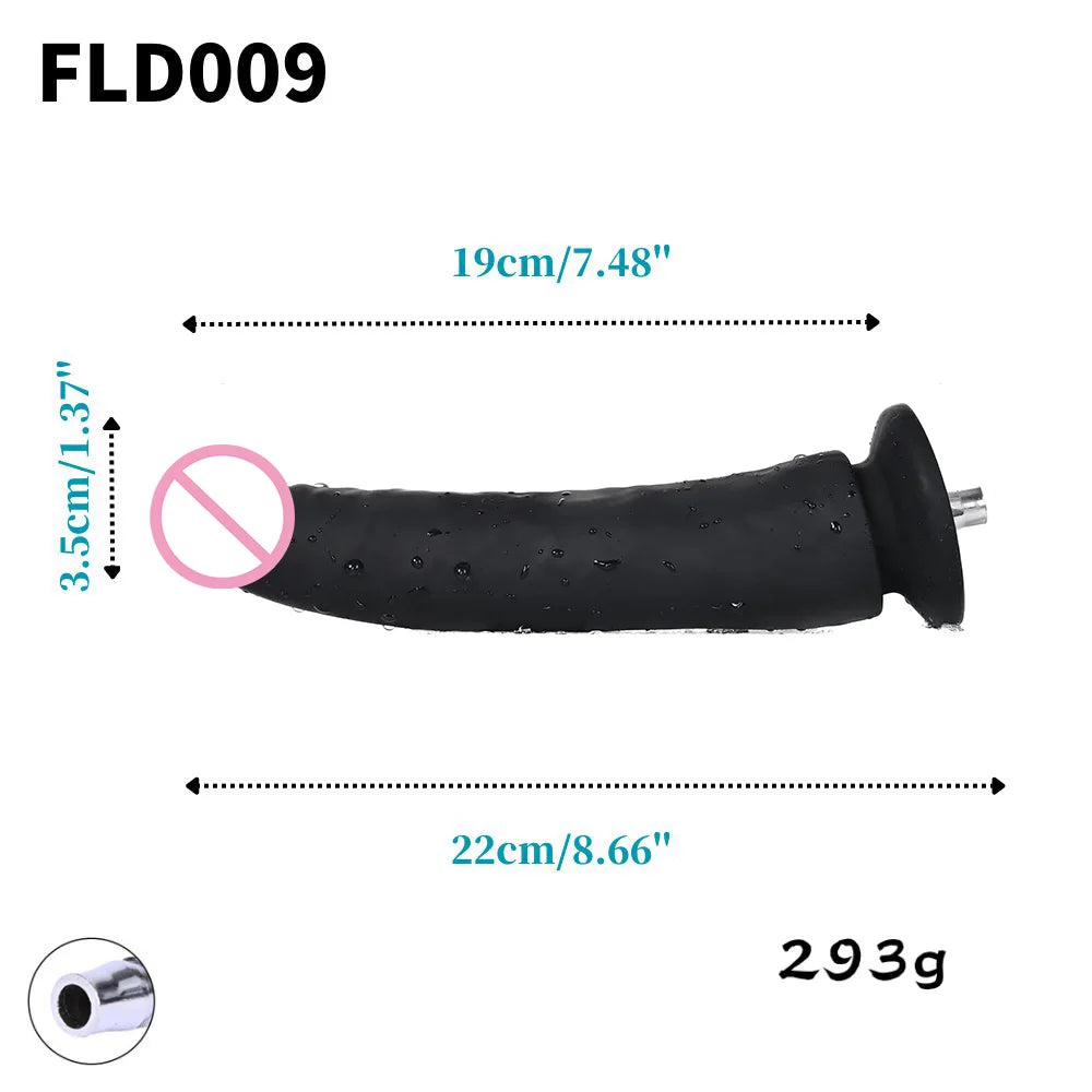 ROUGH BEAST Acessórios para Máquinas Sexuais: Dildos Grandes Pretos de Cor de Pele para Máquinas Vac-u-lock, compatíveis com máquinas de lojas.