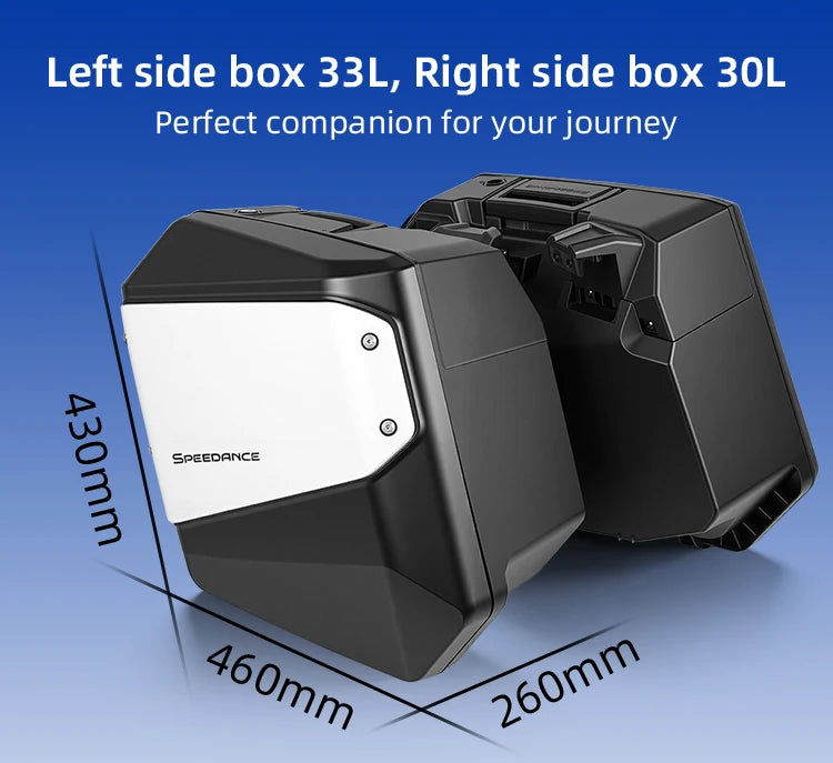 Malas Laterais para Motocicleta Honda NC750X, Com Liberação Rápida, Impermeáveis, Armazenamento de Bagagem para Viagens de Moto