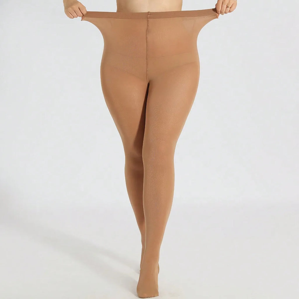 Um design elegante para mulheres primavera outono térmica meia-calça de tom de pele de grandes dimensões LeggingsSocks