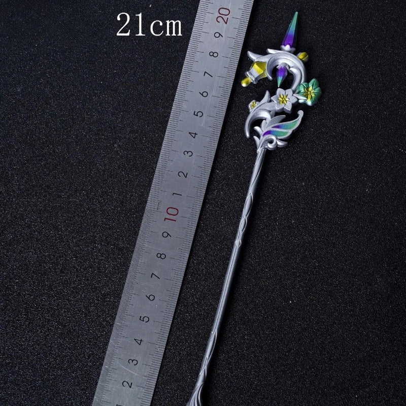 21cm/8.27in Genshin Impact Game Peripheral Metal Elegy for the End Weapon Models Alloy Crafts Ornaments Collections