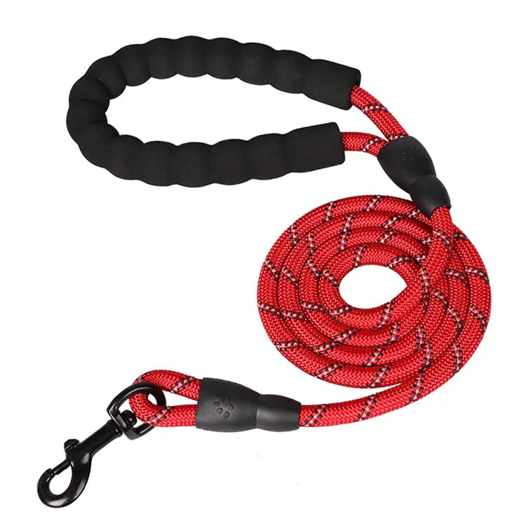 Pet Dog Leash Noite Reflexão Ao Ar Livre Multicolor Corda Redonda Para Big Small Medium Large Dog Drag Pull Tow Leash Acessórios Do Cão