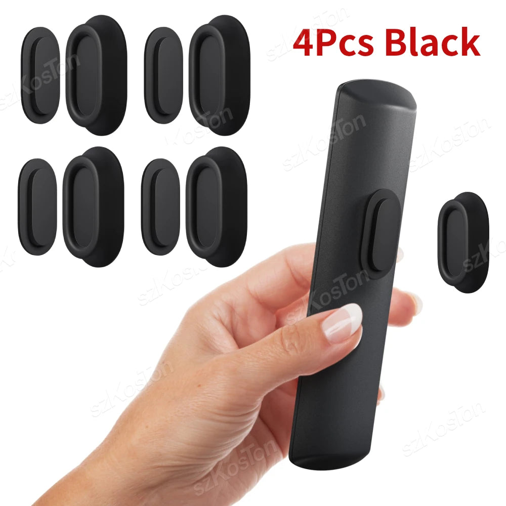 Magnetic Remote Control Holder, No-Drill Self-Adhesive Wall Mount for TV Remote