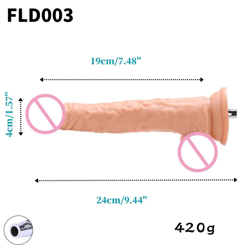 ROUGH BEAST Acessórios para Máquinas Sexuais: Dildos Grandes Pretos de Cor de Pele para Máquinas Vac-u-lock, compatíveis com máquinas de lojas.