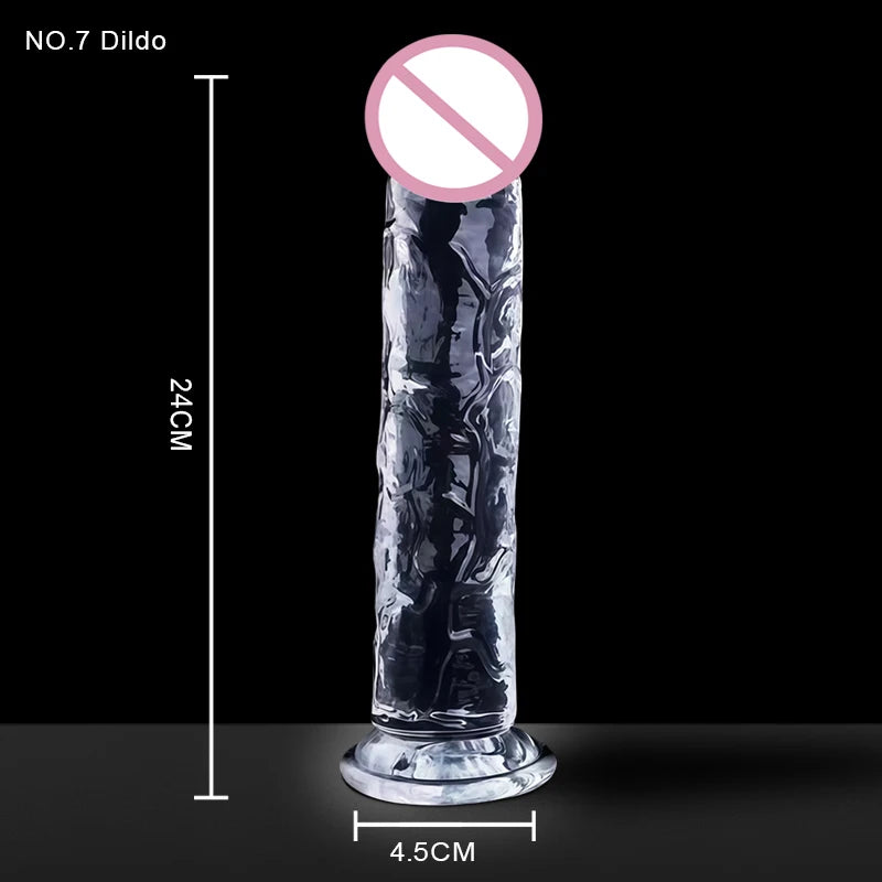 Brinquedos Eróticos Transparentes de Simulação para Mulheres e Gays: Dildos, Massageadores, Dilatadores Anais e Acessórios Exóticos