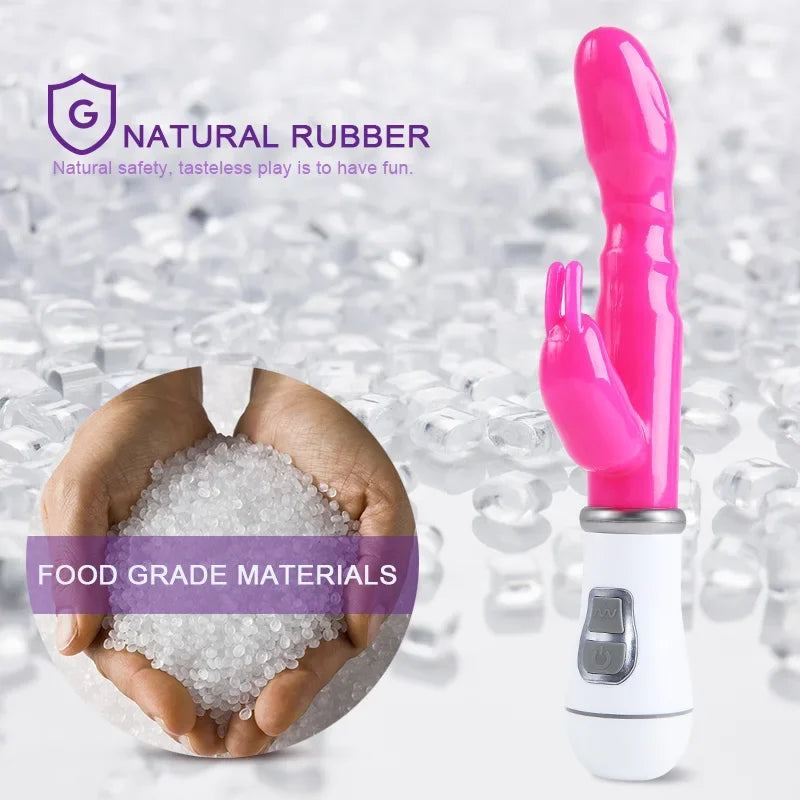 Vibrador de coelho para mulheres, poderoso ponto g, estimulador de clitóris feminino, vibratório silencioso, brinquedo sexual adulto para masturbador feminino, loja