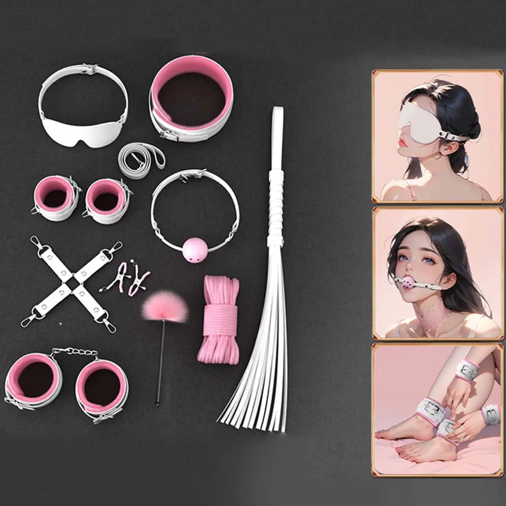 Brinquedos sexuais para mulheres bdsm casais sexuais kit acessórios eróticos algemas para sessão anal plug sexo jogo adulto brinquedos sexy sexyshop