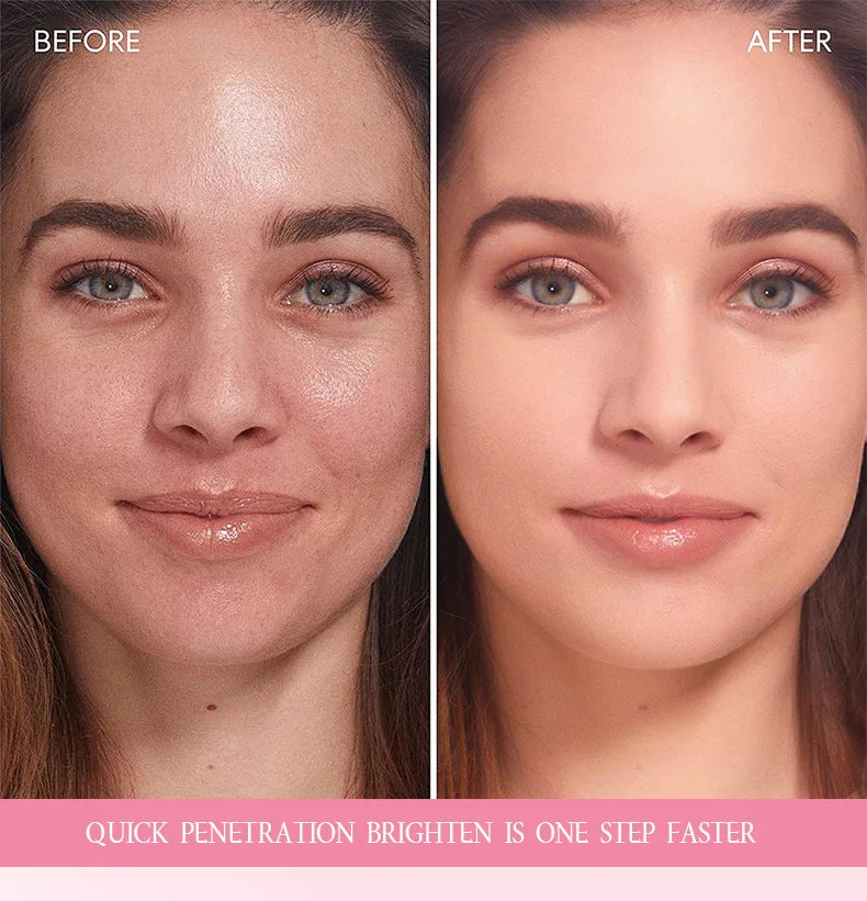 Creme de Colágeno Rosa PDRN com Niacinamida para Tom de Pele Irregular, Hidratante Facial Leve e Não Oleoso