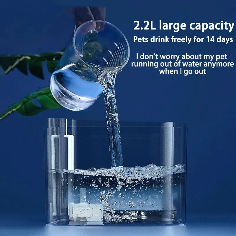 Fonte de água para gatos, recirculação automática, filtring, dispensador de água para cães, usb, bomba elétrica silenciosa, orelha de gato, animais de estimação, fonte potável