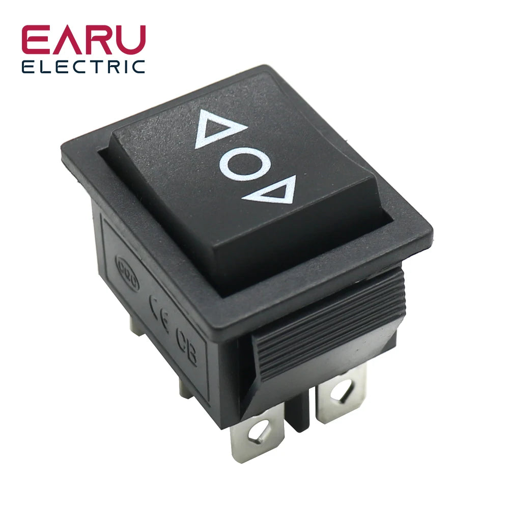 1pc diy interruptor de alimentação barco 3 posição 6pin botão travamento com luz da lâmpada kcd4 16a 250vac/20a 125vac on-off-on