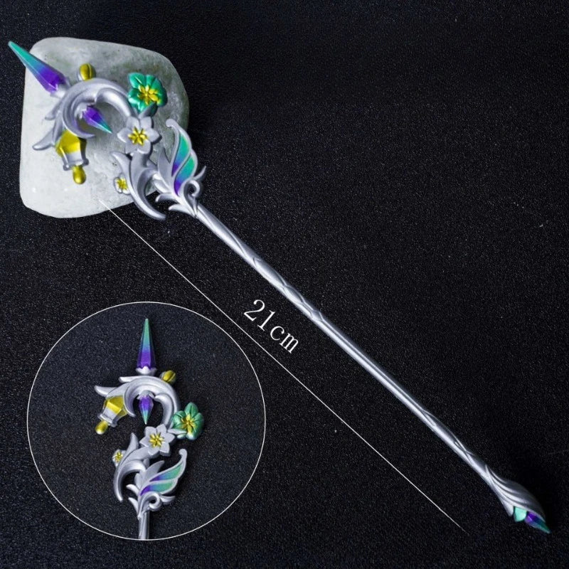 21cm/8.27in Genshin Impact Game Peripheral Metal Elegy for the End Weapon Models Alloy Crafts Ornaments Collections