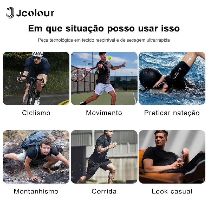 Camiseta esportiva masculina，Camisa de corrida de secagem rápida，Camisa de futebol respirável，Roupas de esportes，Camiseta