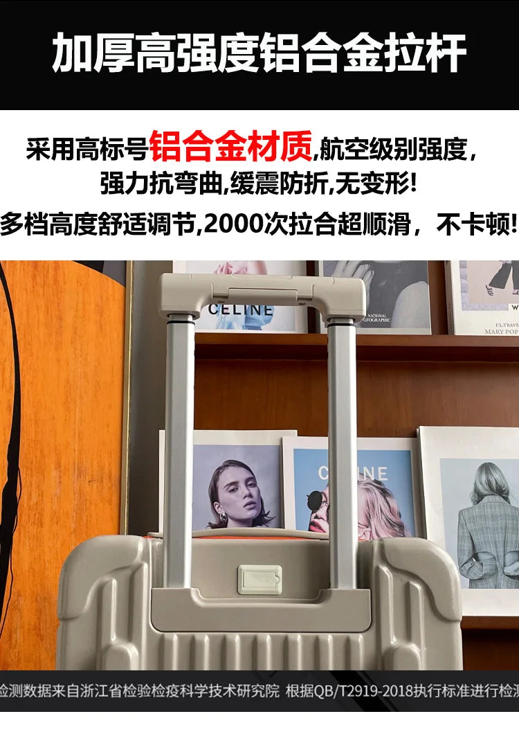 Mala de viagem com abertura lateral para bagagem de mão Mala de viagem com rodas super grandes Mala de mão de 20 polegadas Ij¢عات